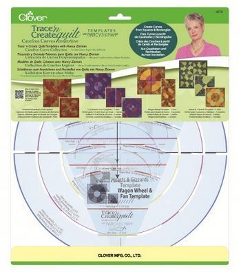 Trace'n Create Quilt Templates - Carefree Curves Template Collection by Clover