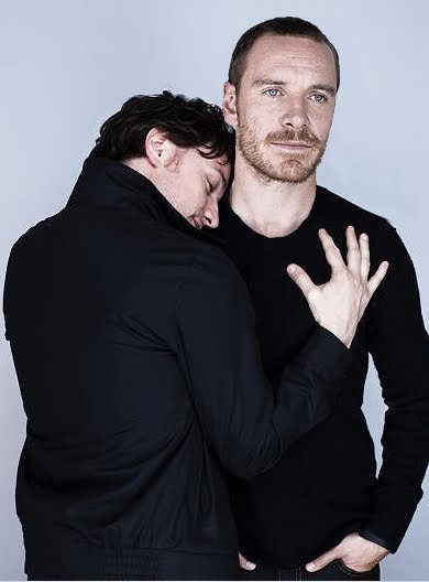 james mcavoy cuddling fassbender