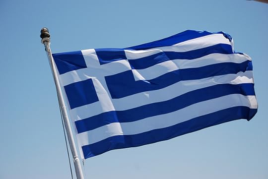 Greek flag. Photo by Trine Juel. CC BY 2.0 via Flickr.