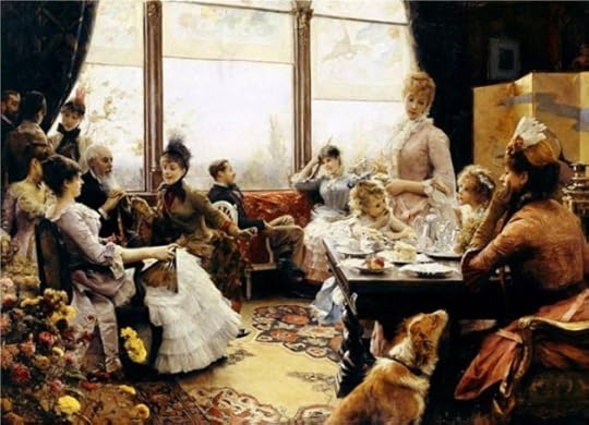 Five O���Clock Tea by American painter Julius LeBlanc Stewart (1855 ��� 1919)