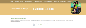 Storyteller's Daughter Teacher Resources
