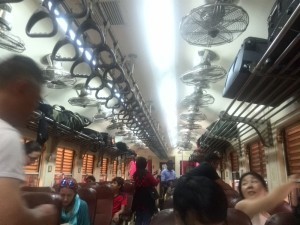 Getting to Anuradhapura- View inside the train
