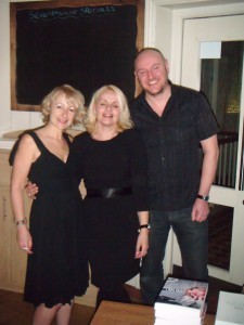 With Lee Crompton and Emma Fanandez at Purbeck Lit Fest