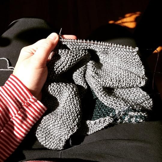 #knitting in the sun while listening to my #audiobook. Needed a break. #dailyphoto #ig2015 #365days