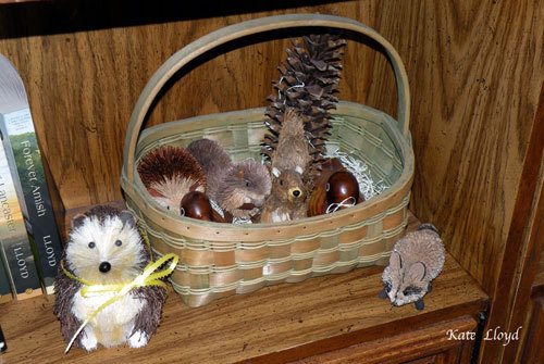 I took this photo w/o noticing my novels are in the case!