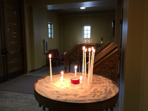 Many of those who came lit candles and offered prayers.