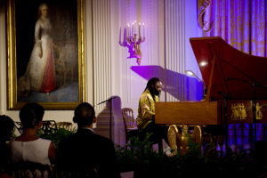 Pratt playing at the White House in 2009. Not who usually hangs out at the P-Bar in Sitka.