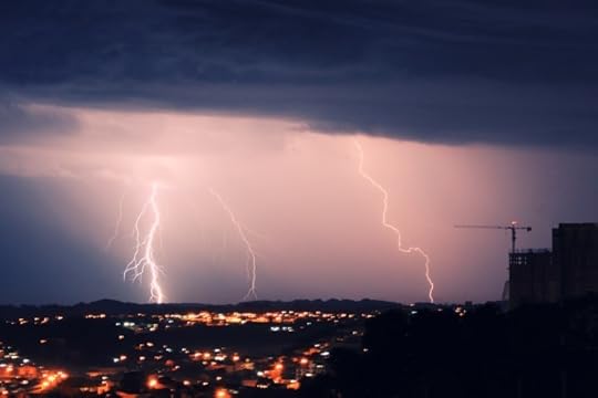 A bolt of lightning