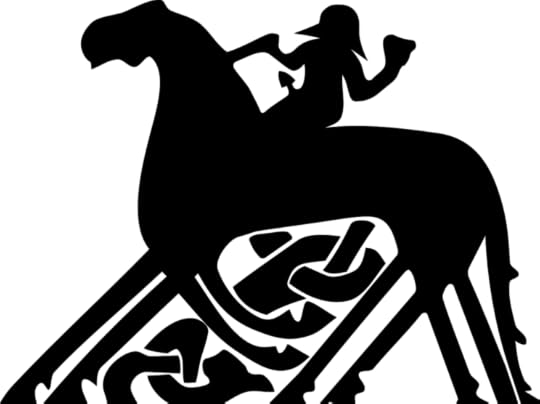 The god of death Odin on his eight-legged horse.