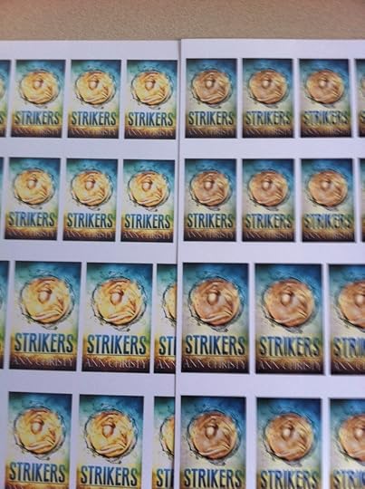 These are two tester images so you can see the lightening. On the left is one lightened by 35 points (which is not enough). On the right is without lightening. It will look odd to have it so light, but you can see how dark my finished products were at 35. The ones at 50 turned out much better.