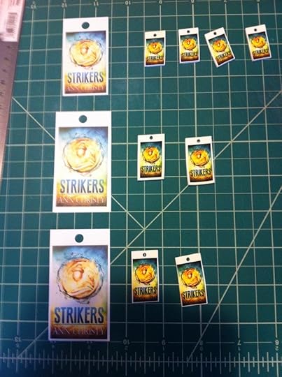 This is the size before shrinking (left) and after (right). It's amazing! And it's very thick and quite stiff when shrunk.