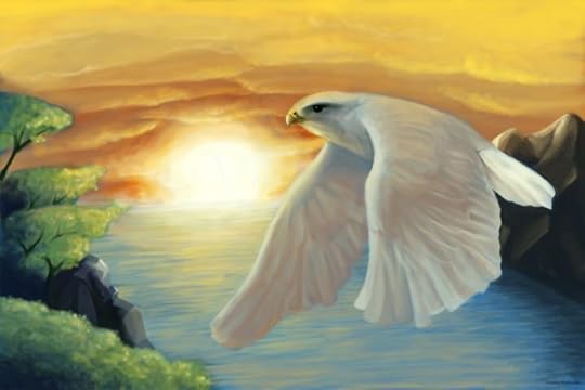 White Hawk – Digital Painting by Clayton Kashuba