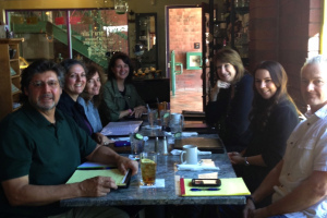 Here are some members of our illustrious tribe—Al, Ann, Karen, Martha, Laurie, Megan, Shayne—sharing a delicious lunch and stimulating conversation. Join us at our March 12 ALWAYS meeting with Deborah Brown in Phoenix to learn more about becoming an Amazon best seller, and building your author platform.
