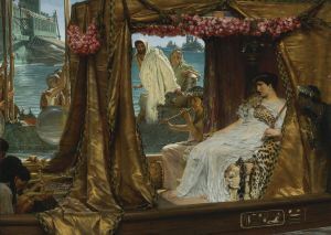 In the Public Domain and Courtesy of Creative Commons - File:Sir Lawrence Alma-Tadema - The Meeting of Antony and Cleopatra.jpg|Sir Lawrence Alma-Tadema - The Meeting of Antony and Cleopatra