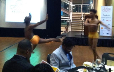 Dancers under the direction of OU Professor Derrick Minter performing at the Ralph Ellison Foundation's Gala celebration.