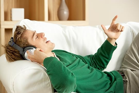 Young Man Listening To Music