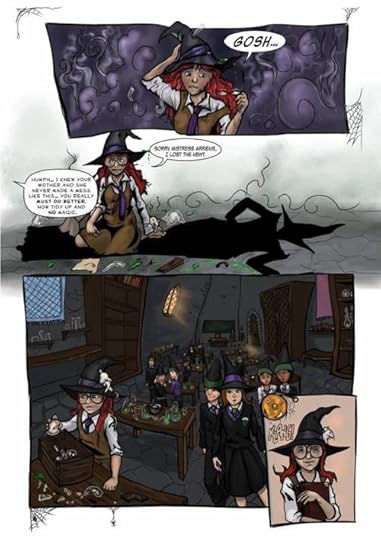 Spooky Abigail Witch in Training Color Preview Page Three
