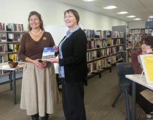 NZ Launch of A Long Trail Rolling, Waihi Library, Waihi. Thanks very much to Zee for the photo!