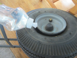 Put dishsoap on bead