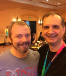 Taking one with 'the man' Damon Suede.