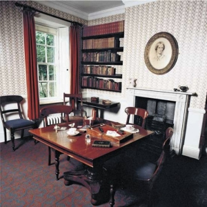 Charlotte Bronte's writing space. Just think, Mr. Rochester may have been 