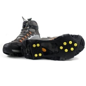 Foxnovo® Ice Traction Universal Slip-on Stretch Fit Snow Ice Spikes from Amazon