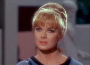 Leslie Parrish as Lt. Carolyn Palamas in the Star Trek episode, Who Mourns for Adonais.