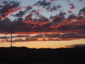 I90.telephonepolesunset