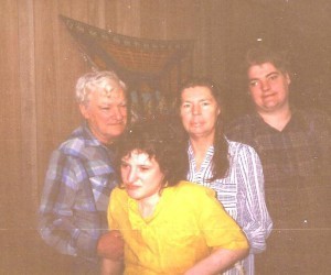 From left to right: my father, Bobby Bembry; my sister, Abbie Bembry; my mother, Louella Bembry; and my brother, Danny Bembry. Not pictured: me and my sister, Debbie Leutner.
