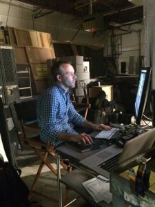 LBW (and his monitor) save the day at last weekend's Dark Matter gallery shoot.