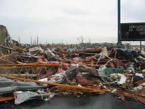 The devastation left by a tornado that hit Joplin, Mo., in 2011.