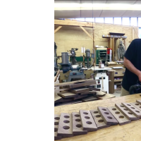 Producing wooden sake trays