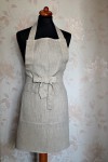 Linen Apron on Floral Background via Etsy