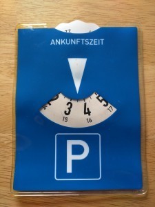 How to use a German parking disc