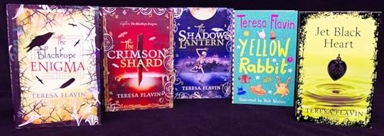 All my recent books in a tidy row!