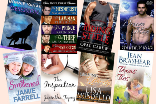 Hump Day books from Bonnie Vanak, Pam McCutcheon, Opal Carew, Kimberly Dean, Jamie Farrell, Jacintha Topaz, Lisa Mondello, and Jean Brashear!
