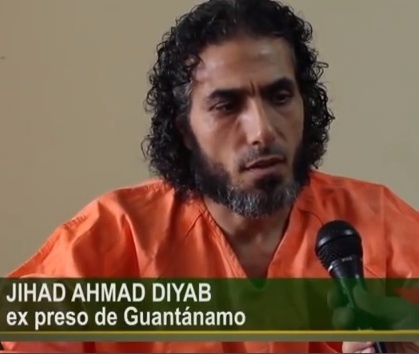 Released Guantanamo prisoner Abu Wa'el Dhiab in a screenshot from an interview he did with an Argentinian TV channel in February 2015, two months after his release in Uruguay with five other men.