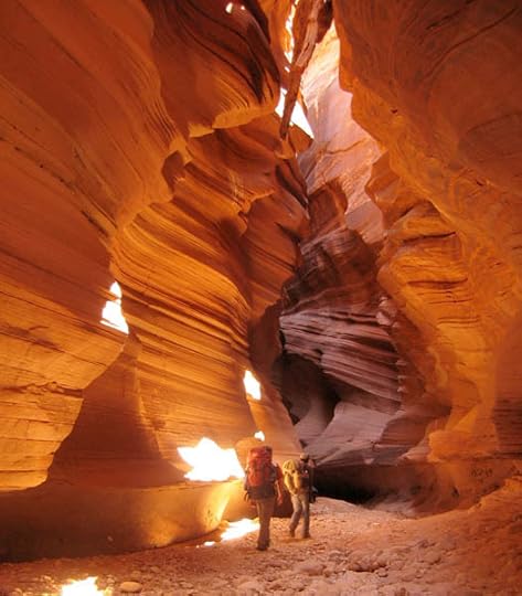 Robert and Khurrum in a cathedral of stone