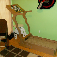 The final assembled design of the treadmill