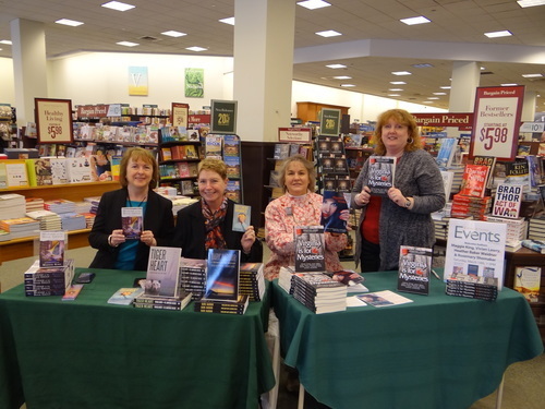 l to r: Maggie King, Vivian Lawry, Rosemary Shomaker, and Heather Weidner