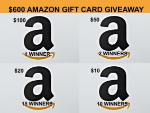 $600 in Amazon Gift Cards