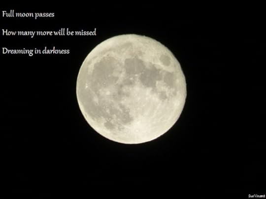Full moon passes How many more will be missed Dreaming in darkness