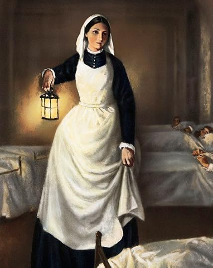Florence Nightingale Holding Lamp