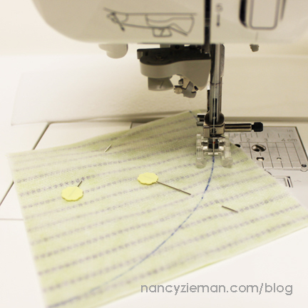 Nancy Zieman | March 2015 Block of the Month | Scrappy Quarter Circle