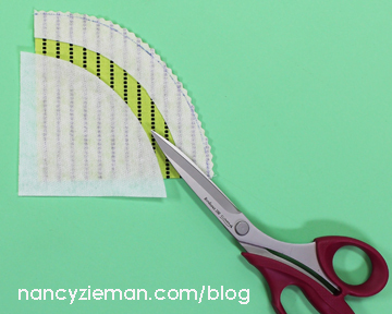 Nancy Zieman | March 2015 Block of the Month | Scrappy Quarter Circle