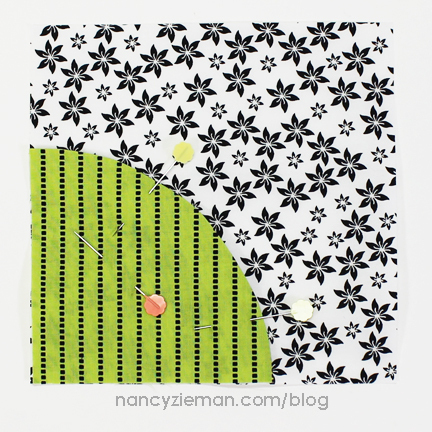 Nancy Zieman | March 2015 Block of the Month | Scrappy Quarter Circle