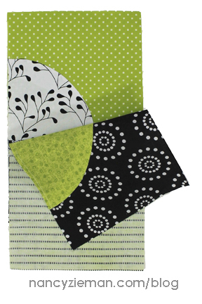 Nancy Zieman | March 2015 Block of the Month | Scrappy Quarter Circle
