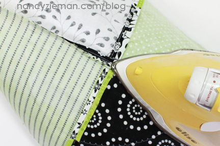 Nancy Zieman | March 2015 Block of the Month | Scrappy Quarter Circle