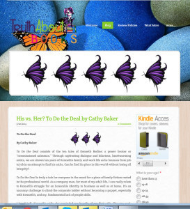 screenshot of Truth About Books blog