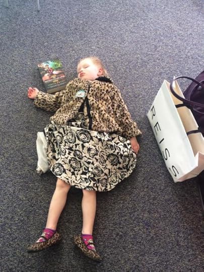 Mel catching up on sleep after flying in on the red eye while I met with the crew at NYLA about Malcolm & Suzanne current and future adventures.